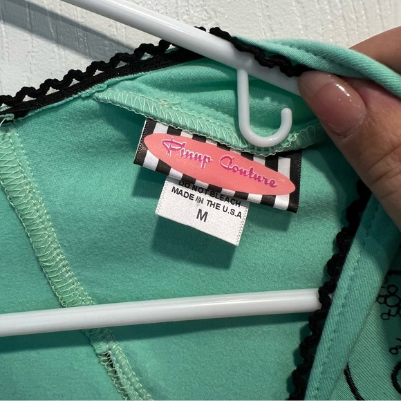 Pinup Girl Clothing - Luscious Dress in Mint with Mira the Mermaid Size M - Picture 5 of 5